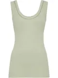 Brunello Cucinelli ribbed jersey tank top - Green