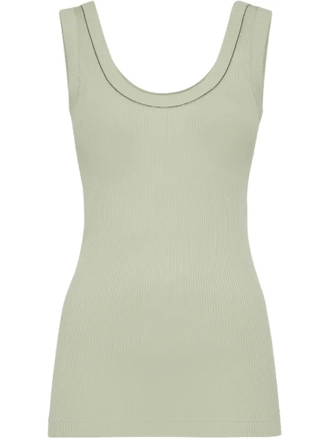 Brunello Cucinelli ribbed jersey tank top