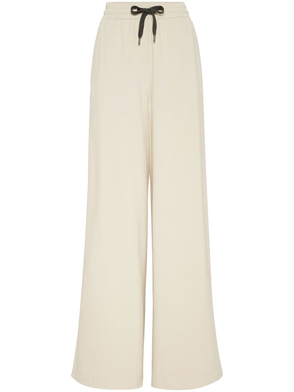 drawstring wide-leg trousers