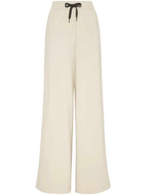 パンツ BRUNELLO CUCINELLI WIDE LEG TROUSERS WITH DRAWSTRING 27358750_57407713_600.jpg