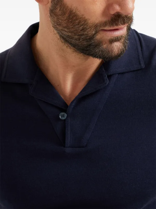 Tシャツ・カットソー BRUNELLO CUCINELLI Knitted polo shirt (M29400015 CXV04) Polo shirt with collar detail BRUNELLO CUCINELLI M29400015