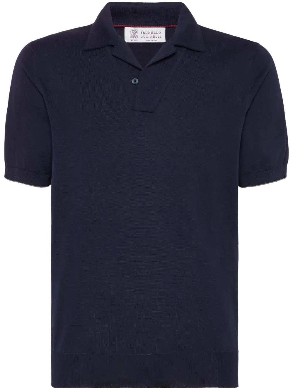Brunello Cucinelli playera tipo polo tejida | azul | Image 1