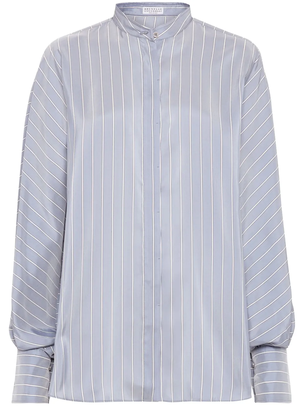 Brunello Cucinelli Gestreepte blouse Blauw