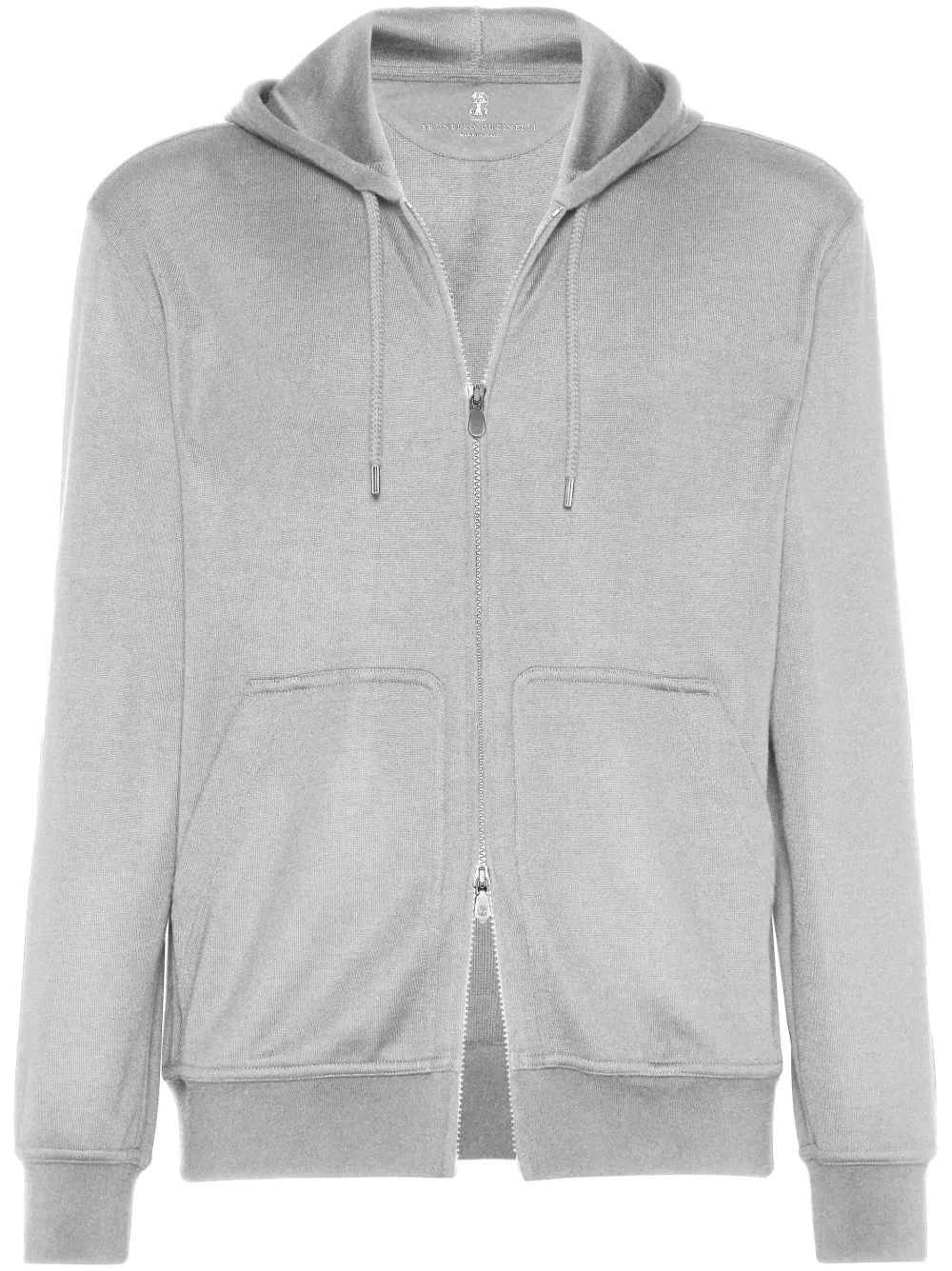 Brunello Cucinelli hoodie tejida de rizo francés | gris | Image 1
