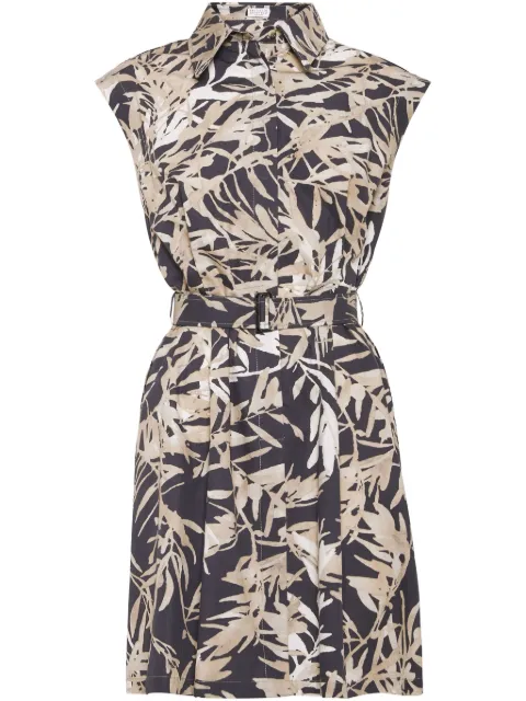 Brunello Cucinelli abstract-print mini dress
