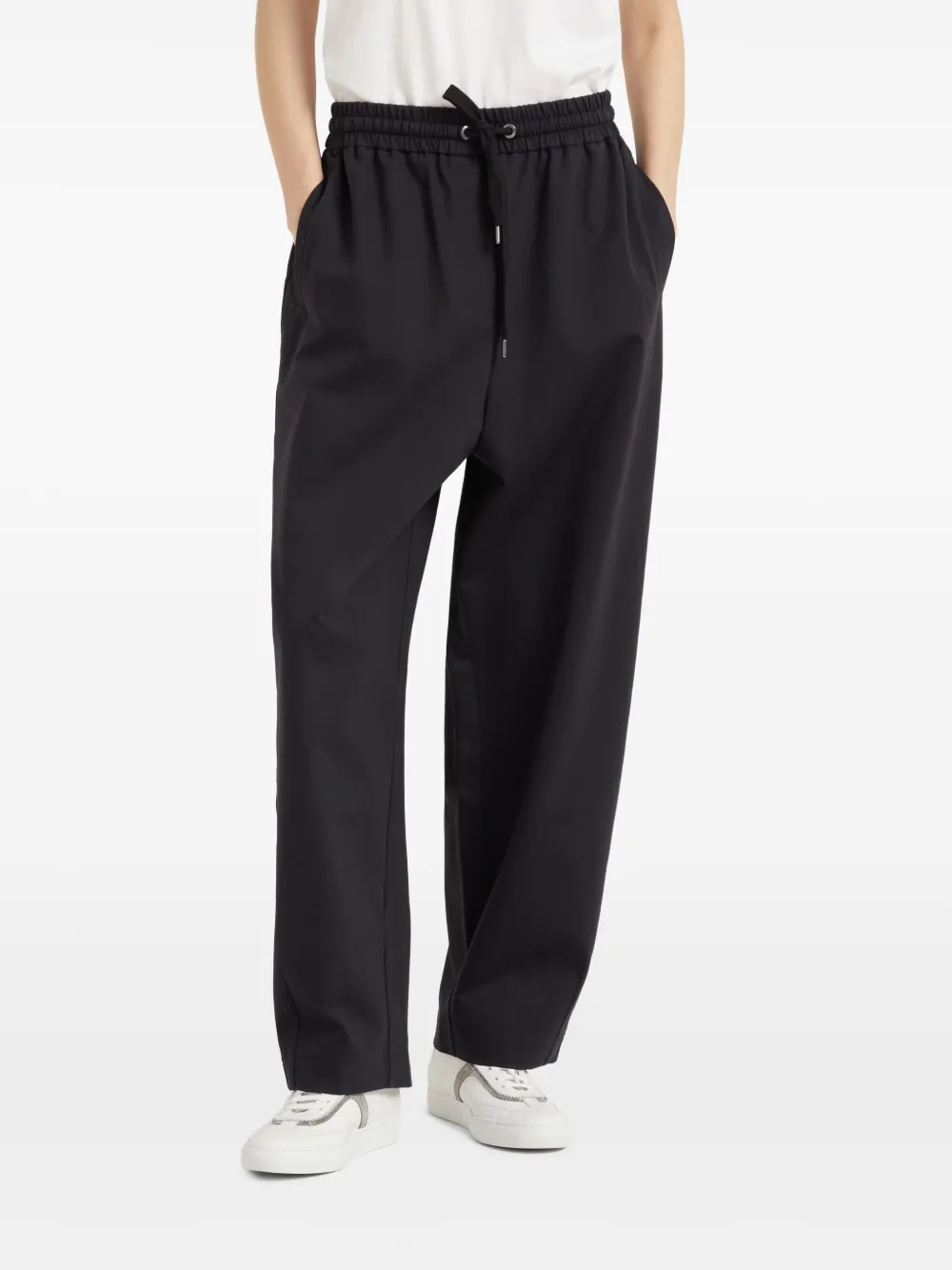 Brunello Cucinelli Trainingsbroek met trekkoord Zwart