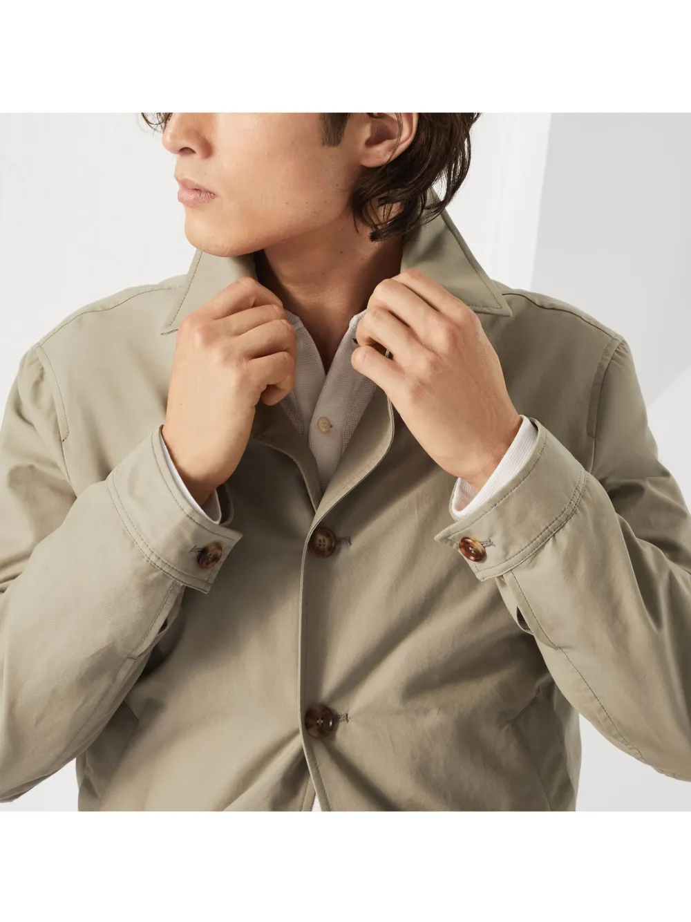 Shop Brunello Cucinelli Water-resistant Bomber Jacket In 中性色