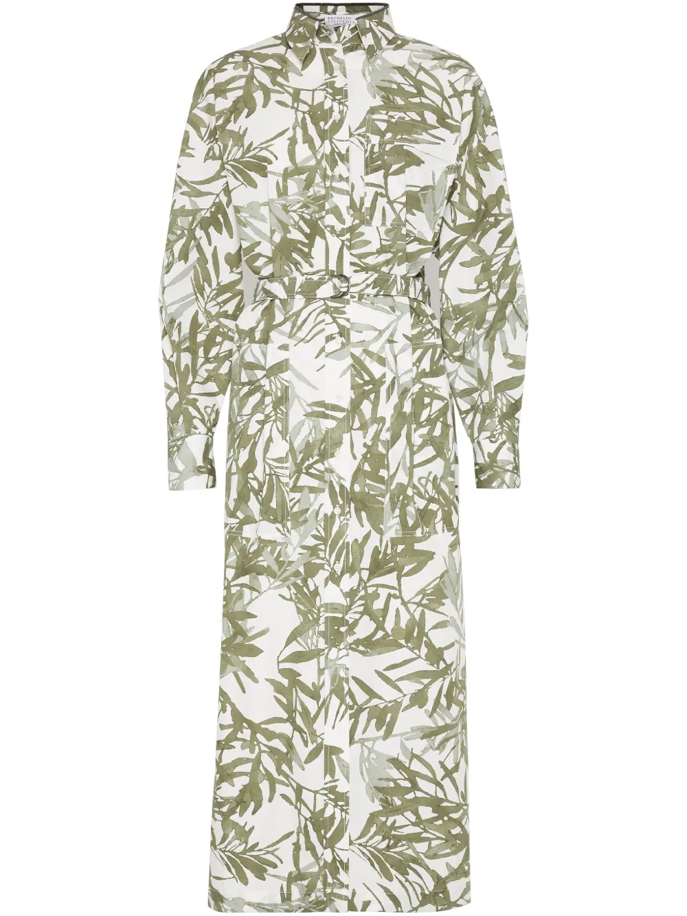 Brunello Cucinelli printed cotton dress | Green | Image 1