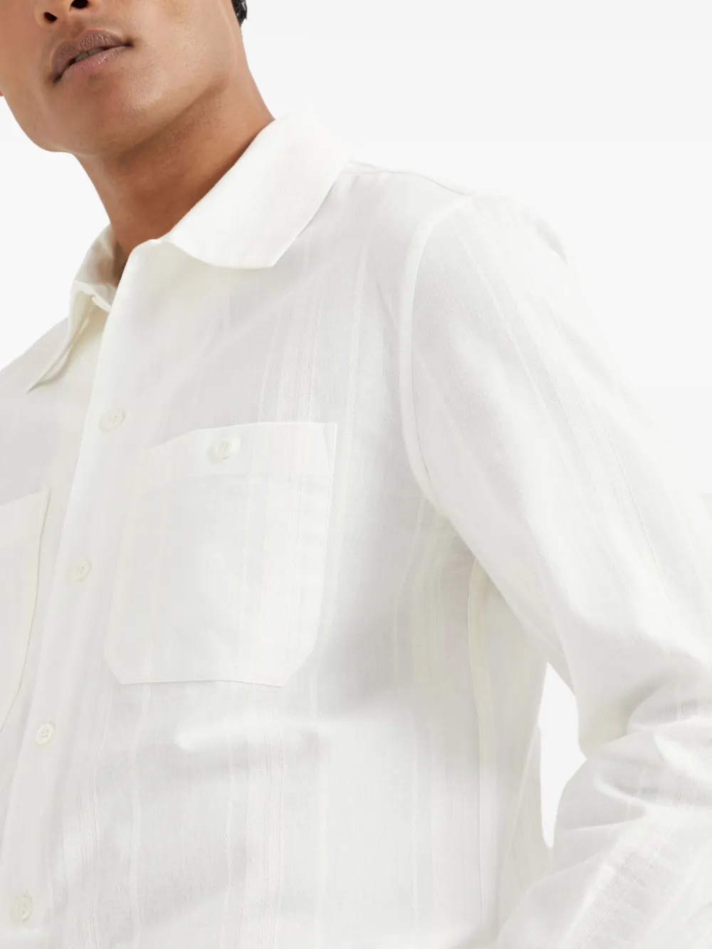 Brunello Cucinelli Katoenen overhemd Wit