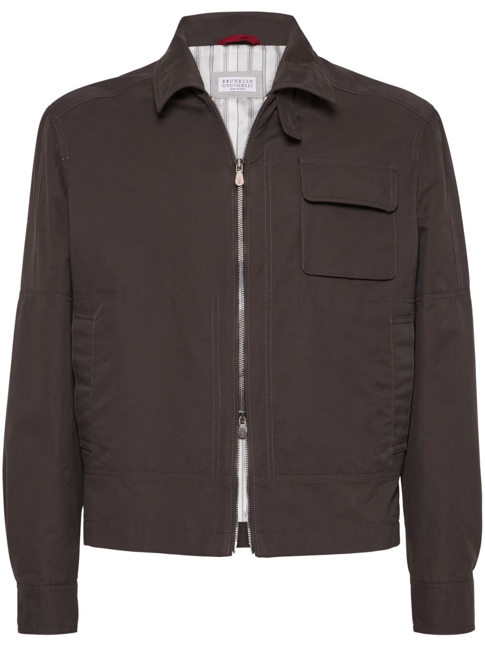 Brunello Cucinelli water-resistant jacket - Brown