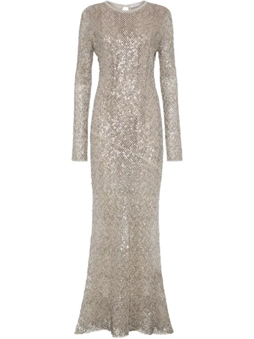 Robe à broderies - Brunello Cucinelli - Modalova