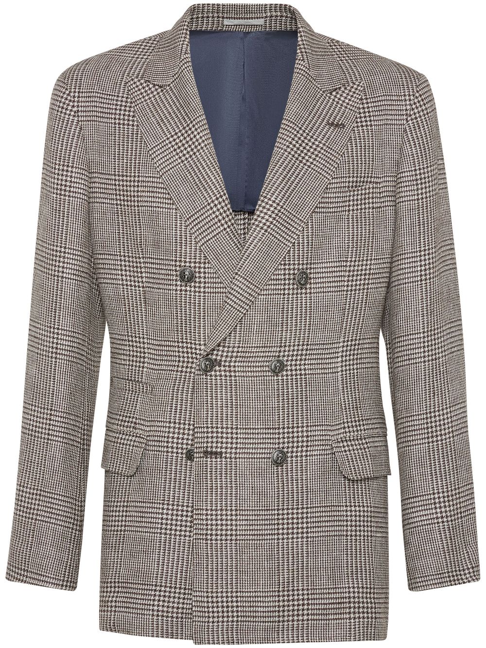 Brunello Cucinelli Prince of Wales blazer - Brown