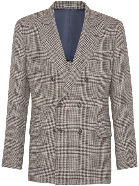 Brunello Cucinelli Sakko mit Prince of Wales-Karo