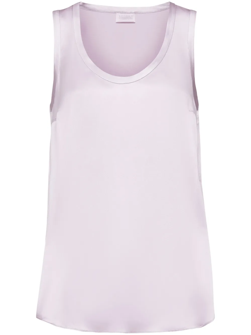 Brunello Cucinelli top reversible de satén | morado | Image 1