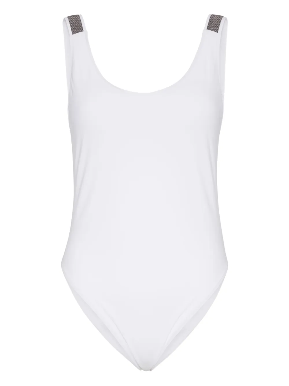 Brunello Cucinelli maillot de bain à ornements métalliques | blanc | Image 1