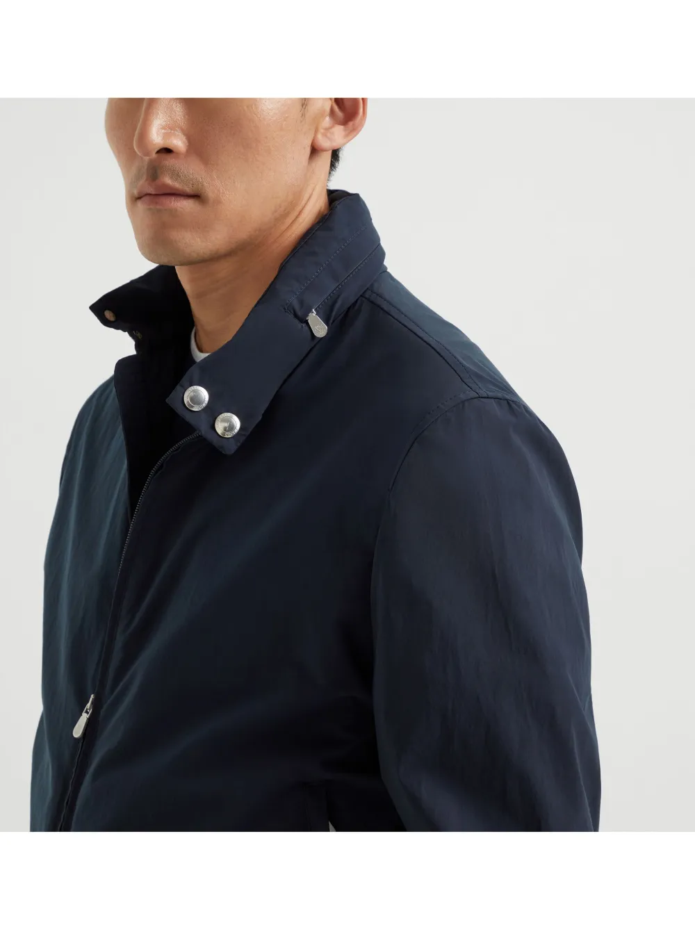Shop Brunello Cucinelli Water-resistant Bomber Jacket In Blue