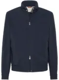 Brunello Cucinelli water-resistant bomber jacket - Blue