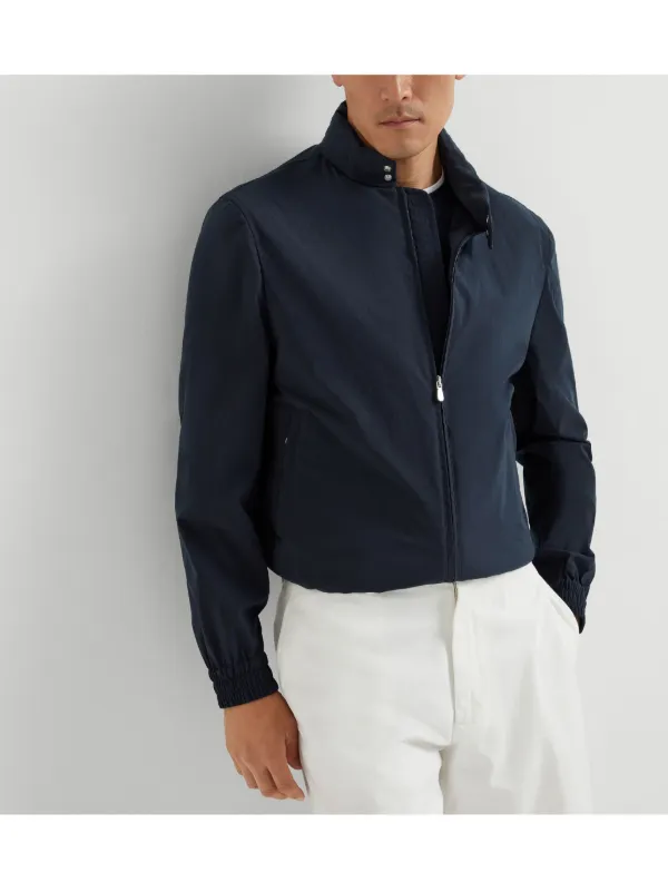 ジャケットその他 BRUNELLO CUCINELLI Men Jacket MD4796514C4506 Blue Brunello Cucinelli - Linen and Silk-Blend Jacket - Blue