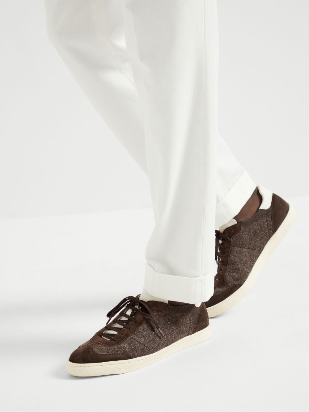 Brunello Cucinelli knitted sneakers Brown