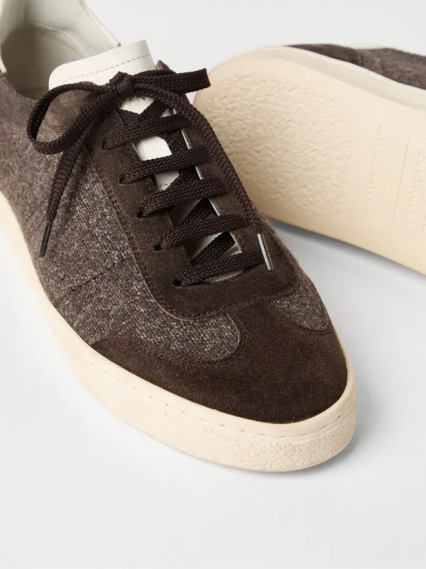 Brunello Cucinelli Knitted Sneakers | Brown | FARFETCH