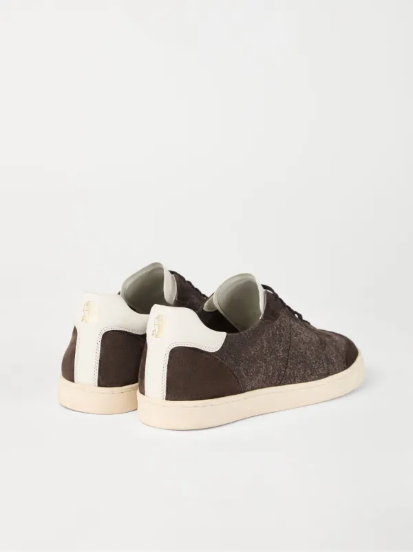 Brunello Cucinelli Knitted Sneakers | Brown | FARFETCH