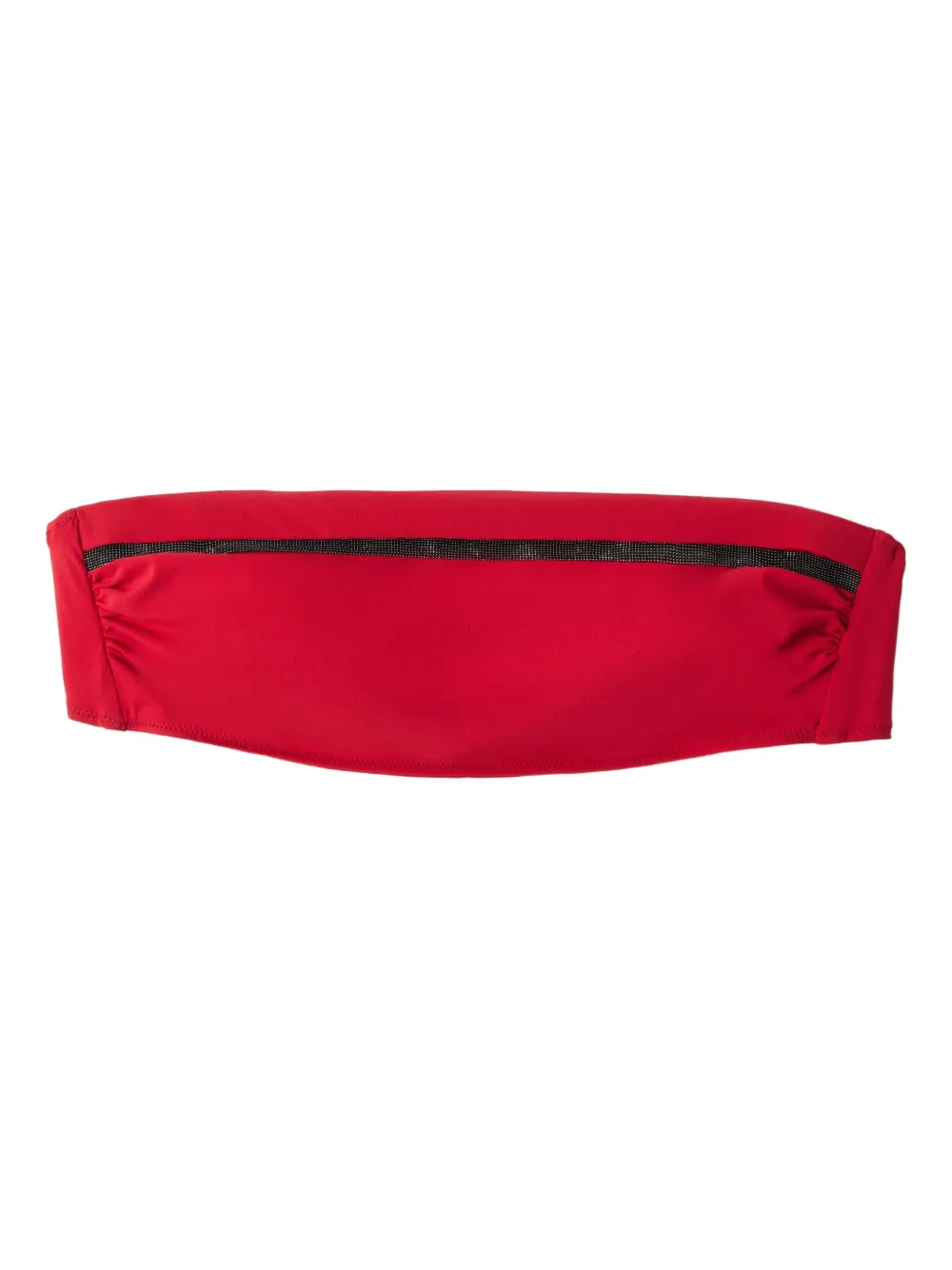 Brunello Cucinelli Bikinitop verfraaid met Monili-ketting Rood