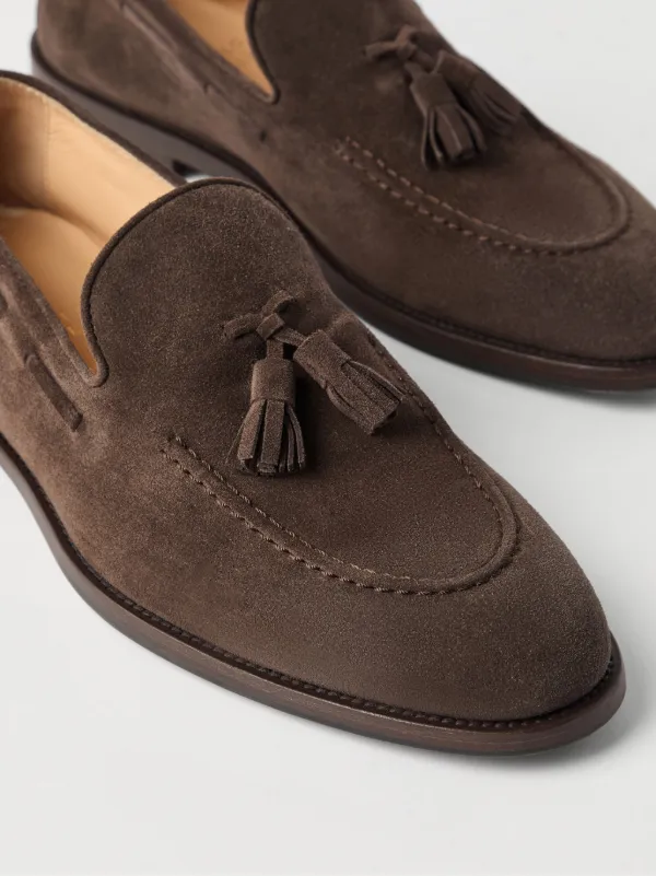 Brunello Cucinelli Suede Loafers | Brown | FARFETCH