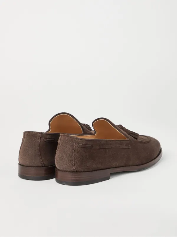 Brunello Cucinelli Suede Loafers | Brown | FARFETCH