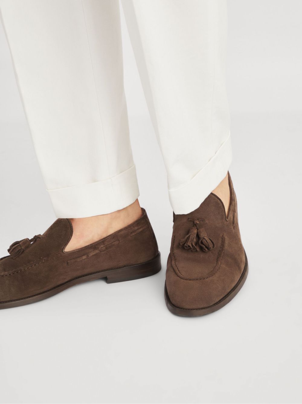 Brunello Cucinelli Suède loafers Bruin