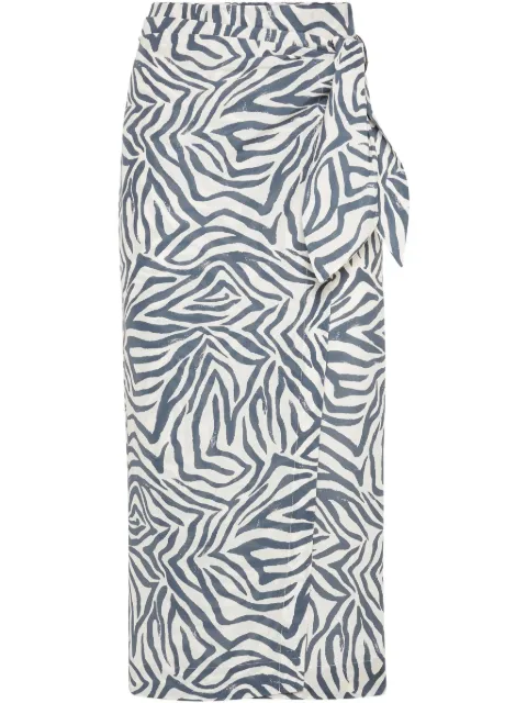 Brunello Cucinelli abstract-print skirt