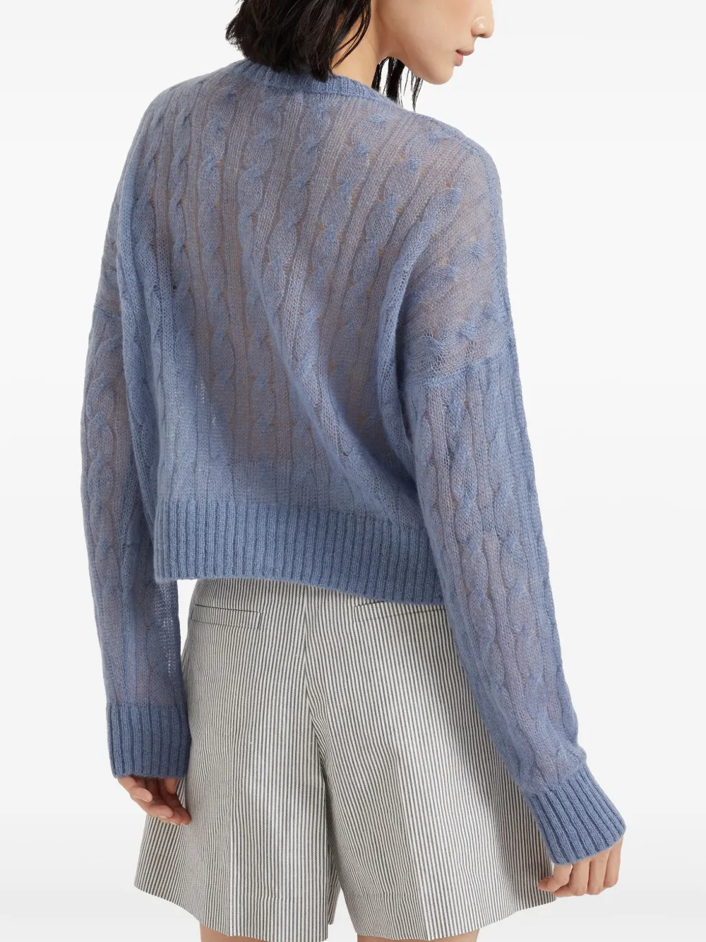 Brunello Cucinelli Cardigan in maglia a trecce | Abbigliamento | Image 4