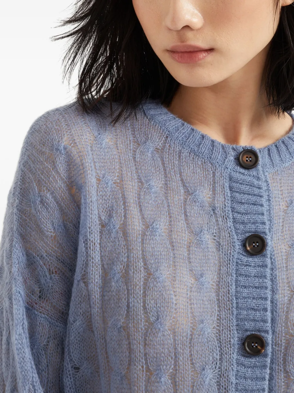 Brunello Cucinelli Cardigan in maglia a trecce | Image 5