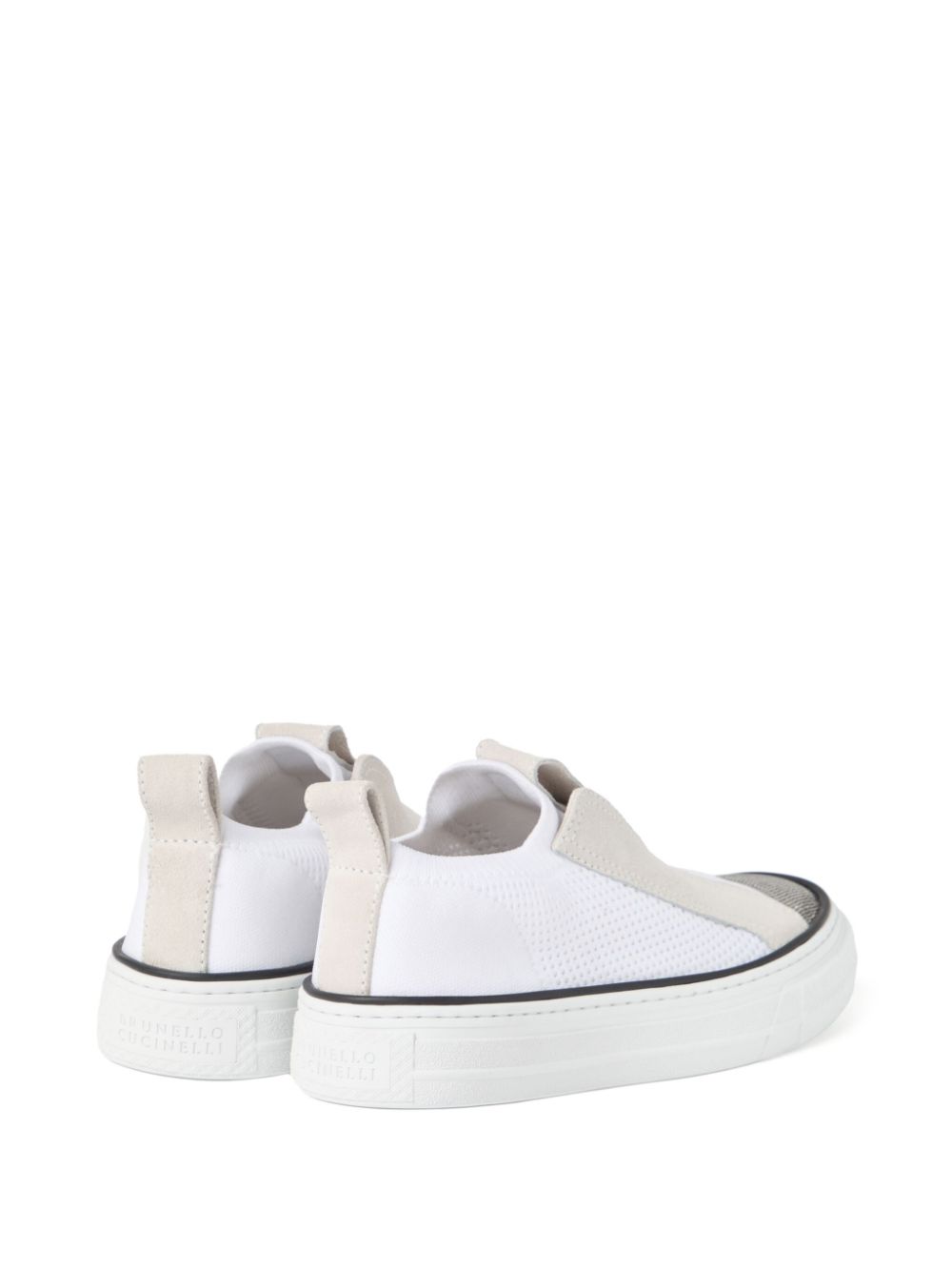 Brunello Cucinelli Sneakers verfraaid met monilikralen Wit