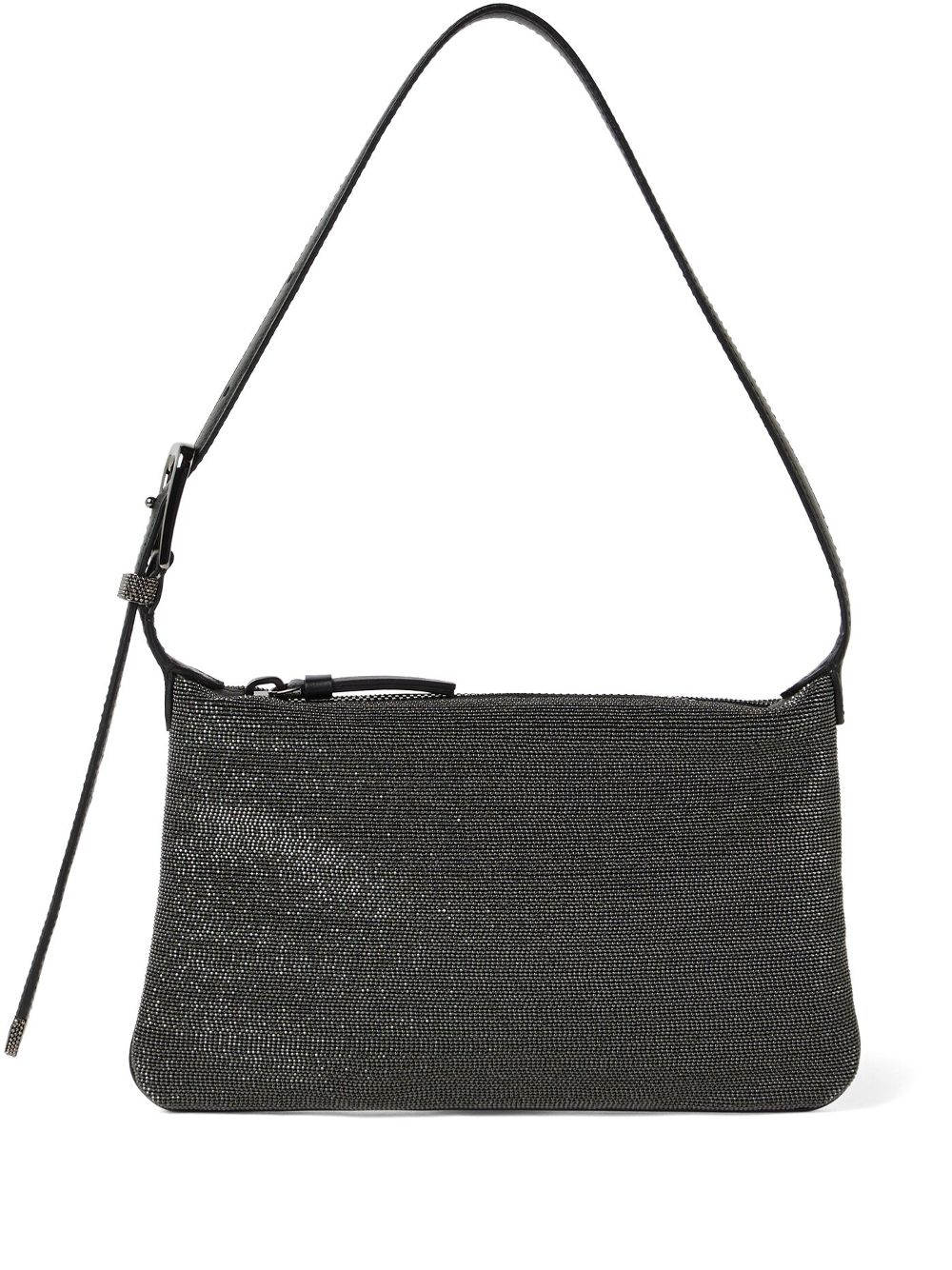 Brunello Cucinelli studded shoulder bag - Black