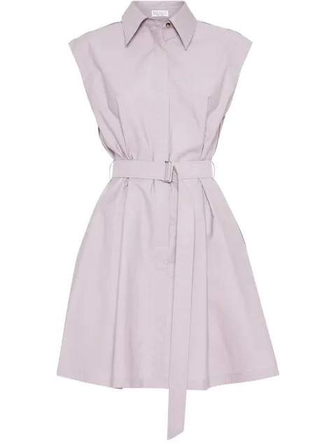 Brunello Cucinelli belted mini dress