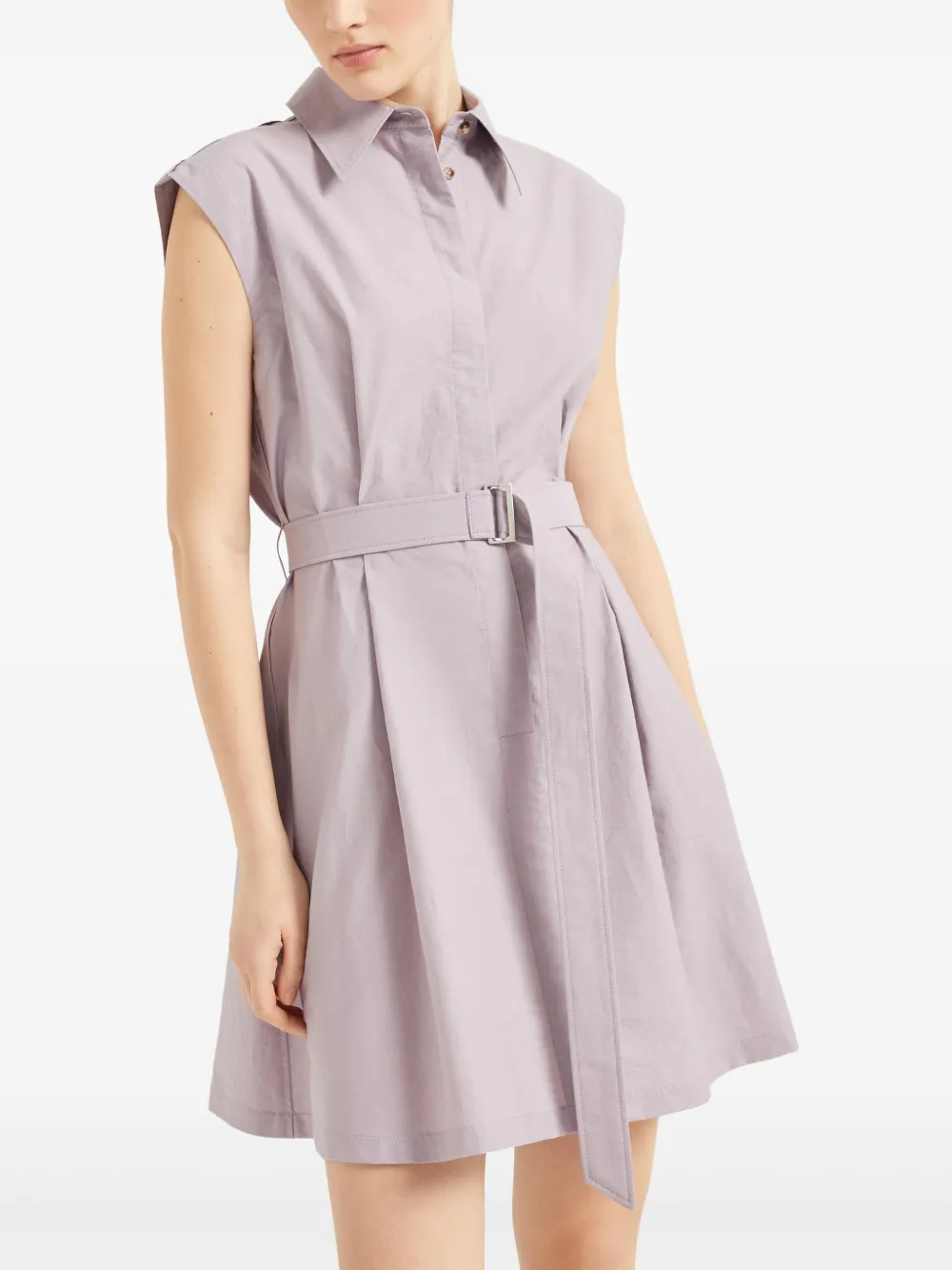 Brunello Cucinelli Mini-jurk met ceintuur Paars