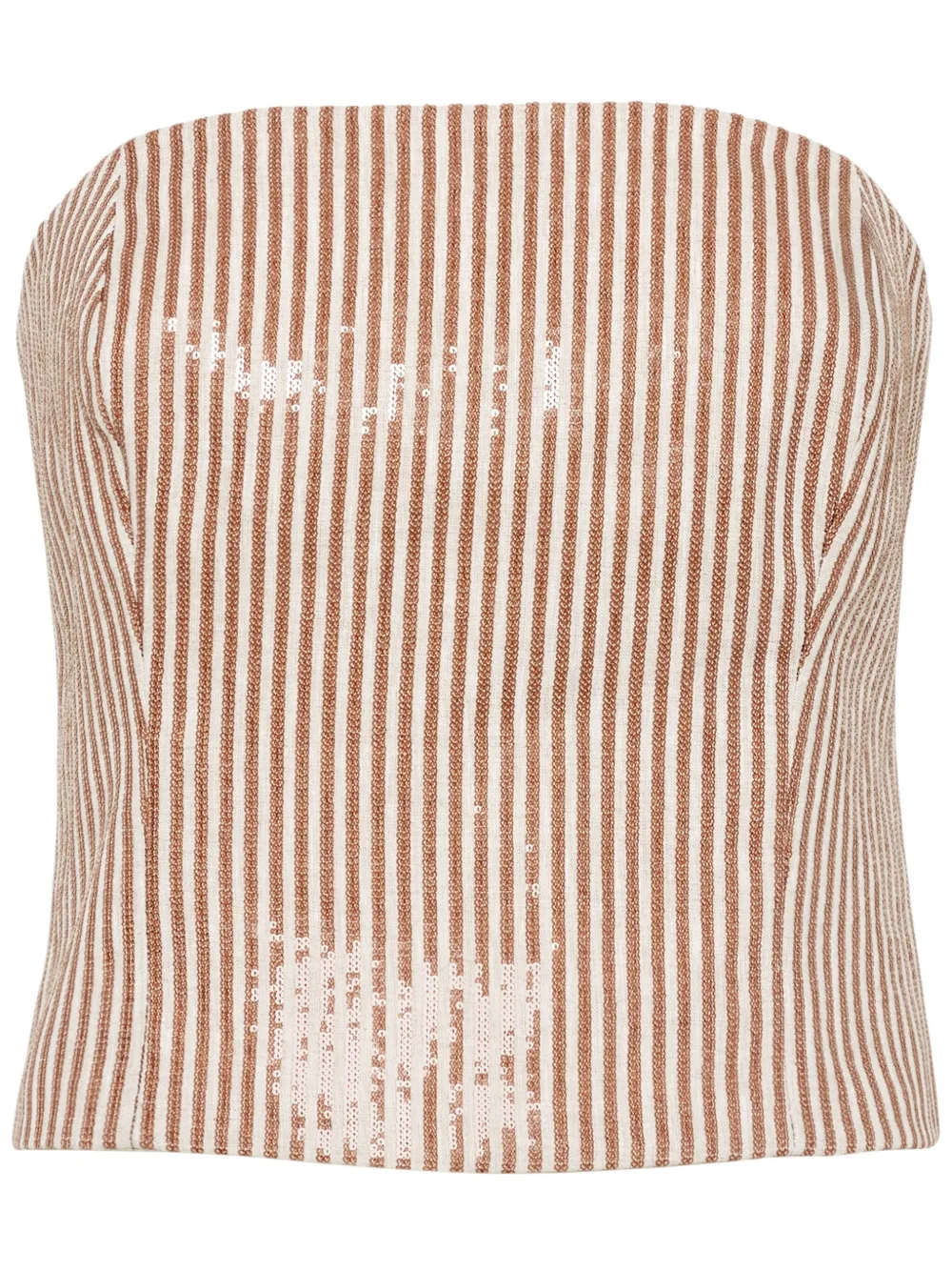 Brunello Cucinelli sequinned top | Brown | Image 1