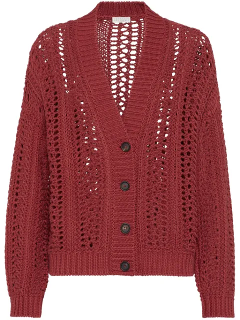 Brunello Cucinelli كارديغان بحياكة كروشيه