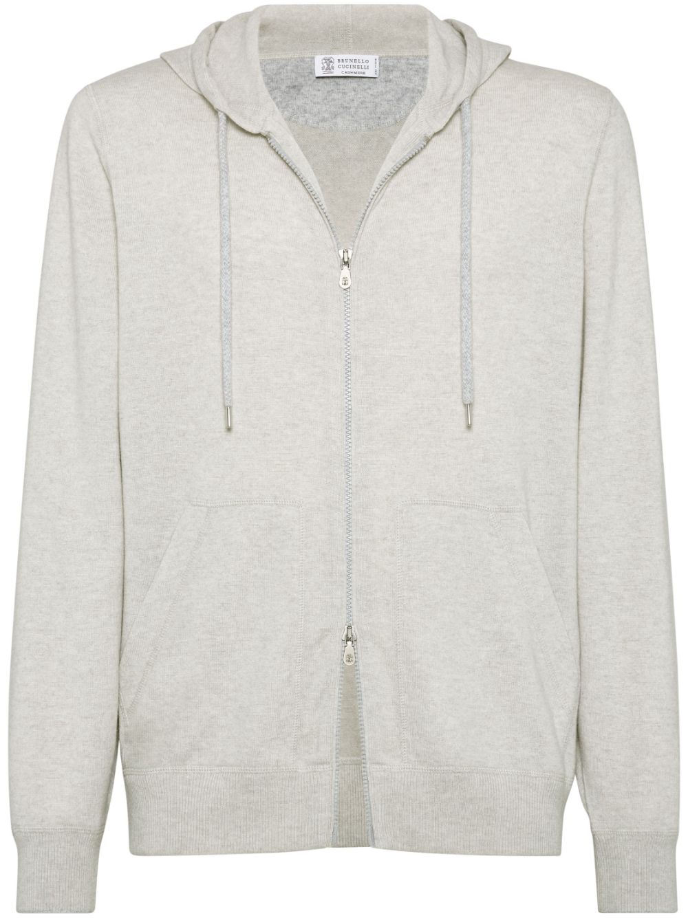 Brunello Cucinelli Kasjmier hoodie Grijs