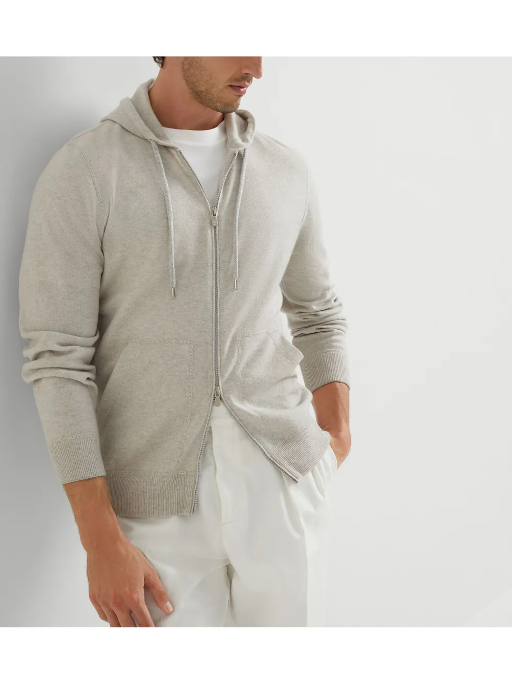 Brunello Cucinelli Cashmere Hoodie | Grey | FARFETCH