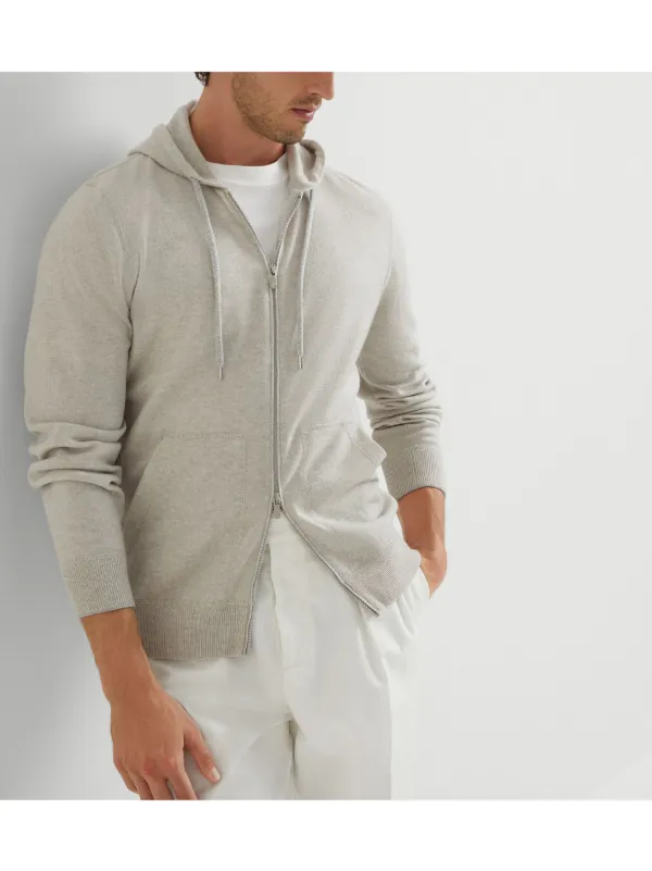 Brunello Cucinelli MH547P8669C169 関税送料込 Brunello Cucinelli Cashmere Hoodie | Grey | FARFETCH