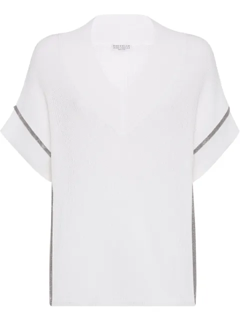 Brunello Cucinelli Monili-trim T-shirt