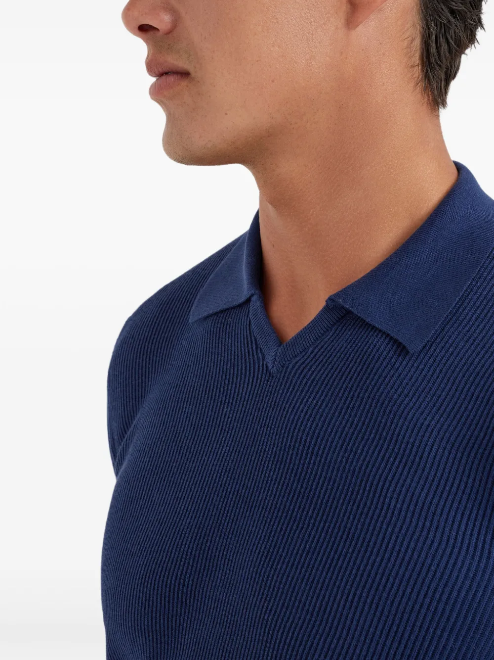 Brunello Cucinelli Katoenen poloshirt Blauw