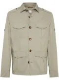 Brunello Cucinelli water-resistant shirt jacket - Neutrals