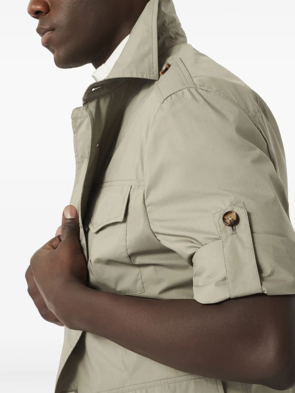 Brunello Cucinelli Waterbestendig shirtjack Beige