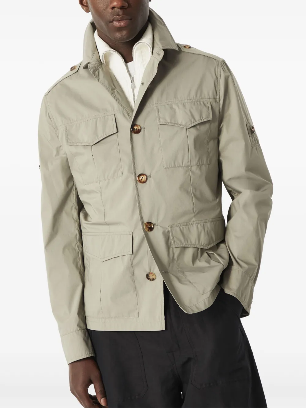 Brunello Cucinelli Waterbestendig shirtjack Beige
