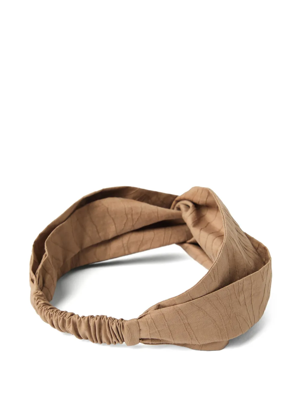 Brunello Cucinelli Haarband met jacquard-patroon - Bruin