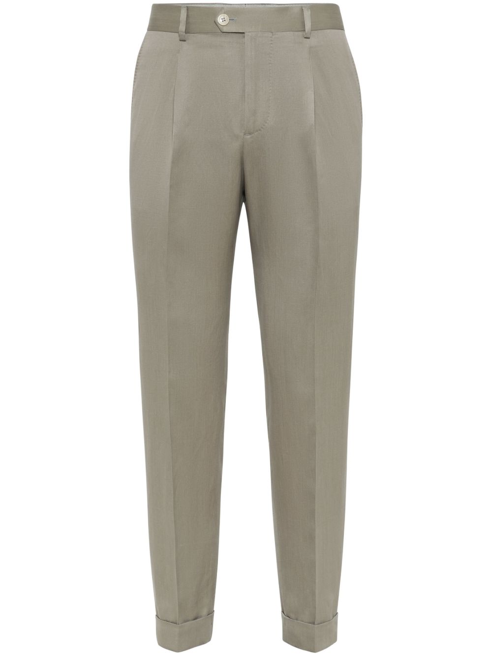 Brunello Cucinelli pleat-detailing straight trousers - Neutrals