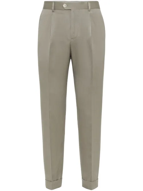Pantalon droit à plis - Brunello Cucinelli - Modalova