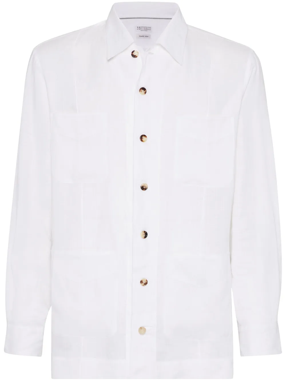 Brunello Cucinelli リネンシャツ - ホワイト Brunello Cucinelli リネンシャツ - ホワイト
